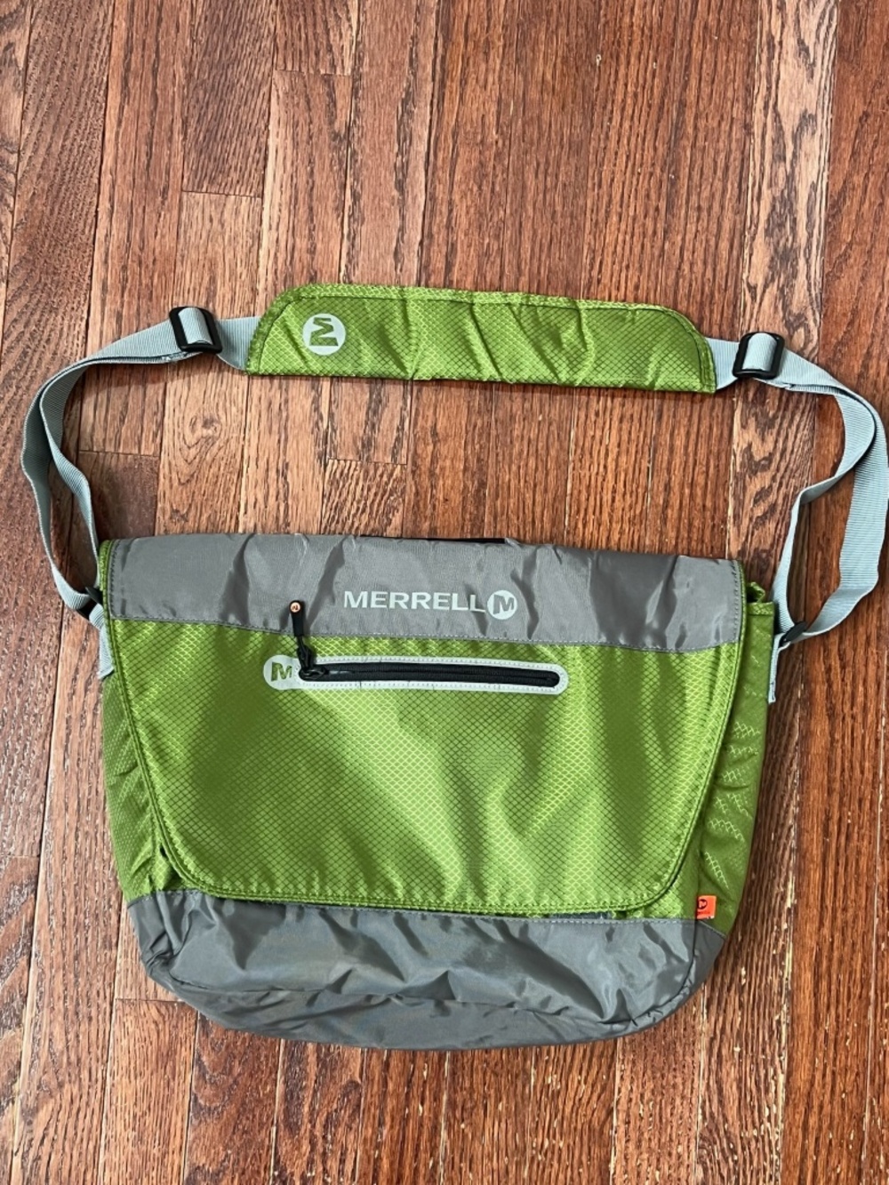 Merrell Olive Green and Gray Utility Messenger, Crossbody Bag
